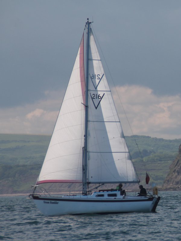 Ocean Rambler sailing off Whitby.